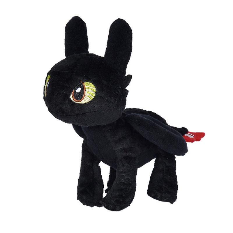 Dragons peluche krokmou dragon noir 25 cm 